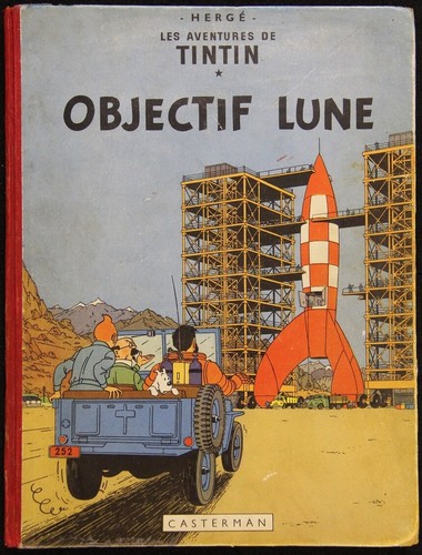 Hergé tintin objectif lune - tintin,
