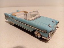 Collection presse Chevrolet Bel air 1957 cabriolet ouvert bleue 1/43 BE