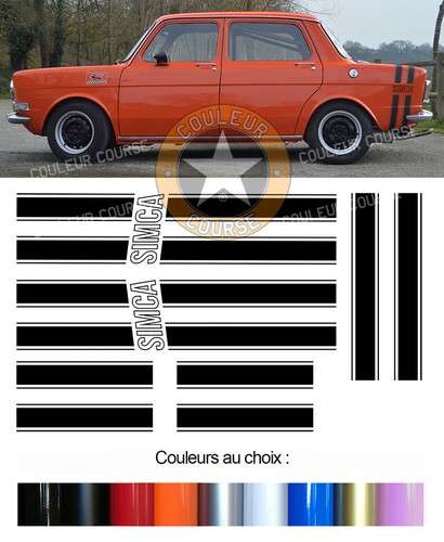 Set bandes couleur choix - de, au