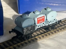 Wagon porte-container citerne