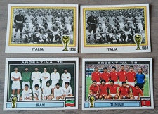 lot 4 stickers PANINI Argentina 78 football 1978 card Equipe Italia
