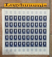 Planche Timbre N° 1590 50 Timbres 1969 50 C. + 10 C. ALbert Charles Paul Marie R