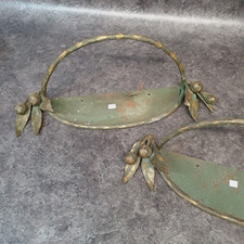 🇫🇷 Paire d'applique / lampe en fer forgé N°2 Muller daum gallé ... AP193/2