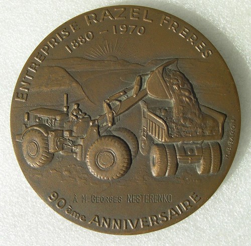 Medaille entreprise razel - medaille,
