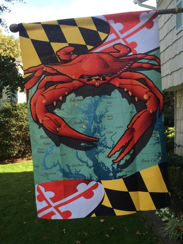 Red crab maryland state flag - flag,