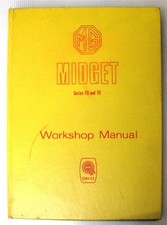 MG MIDGET TD TF Car Workshop Manual c1955 #Issue 5 94149-7/55
