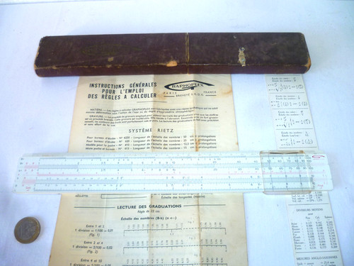 Ancienne règle calcul - rÈgle,