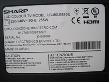TV SHARP LCD COLOUR TV MODEL