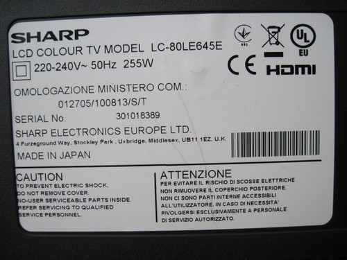Sharp lcd colour model - colour,