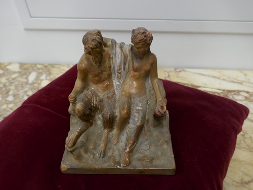 Faune nymphe terre cuite - terre,