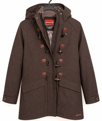 Merrell brown hooded duffle - merrell,