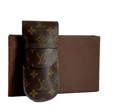 LOUIS VUITTON Monogram Etui Lunette Lava Glasses Case M62970 Brown  NO BOX
