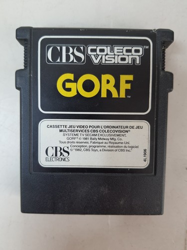 Jeu gorf colecovision - colecovision, cbs