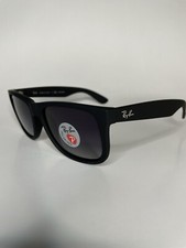 New Ray-Ban Justin Black Polarized Grey Gradient 54mm Sunglasses RB4165 622/T3