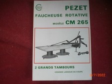 ADVERTISING PROSPECTUS ROTARY MOWER PEZET CM 265