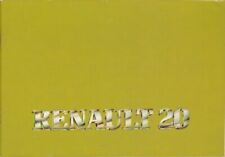 Renault R.20 - Libretto Uso (Driving and Maintenance Manual) - French - 1981