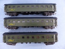 LIMA Ho lot de 3 wagons forestiers militaires SNCF A10 myfi 20045 1ère classe 