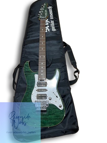 Schecter see thru green - schecter, see-thru