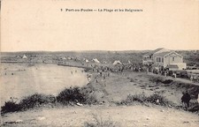 Algeria - PORT-AUX-POULES Marsat El Hadjadj - The beach and the bathers - Ed. Fr