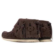 Visvim FBT Bearfoot Perf-Folk - Dark Brown Mens US 9
