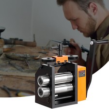 VEVOR Laminoir de Bijoutier Machine de Laminage Bijou Largeur 76mm Engrenage 1:2