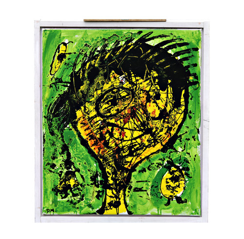 Composition abstraite vert - abstraite,