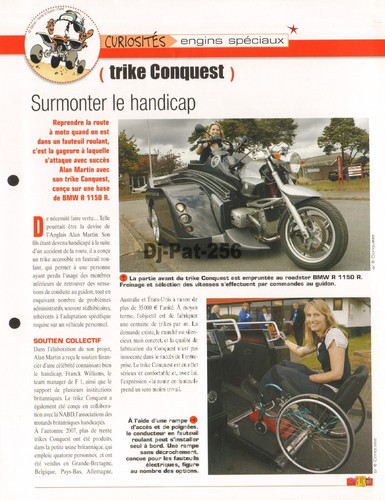 Fiche moto trike - trike, conquest
