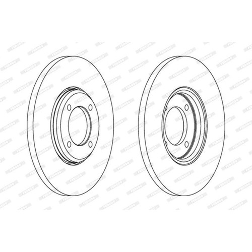 Ferodo disques frein avant - disques,