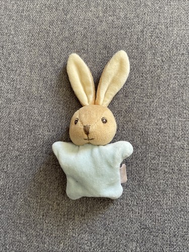 Mini doudou lapin bleu - lapin,