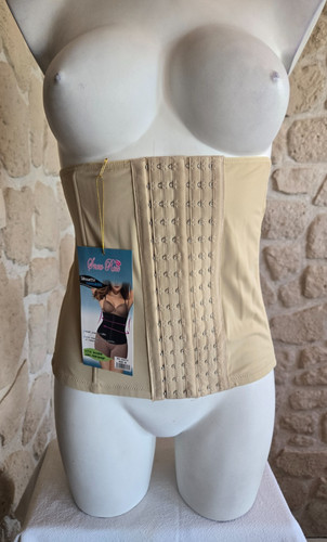 Gaine corset beige snow rose - m,