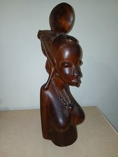 Buste Femme Africaine Bois 51