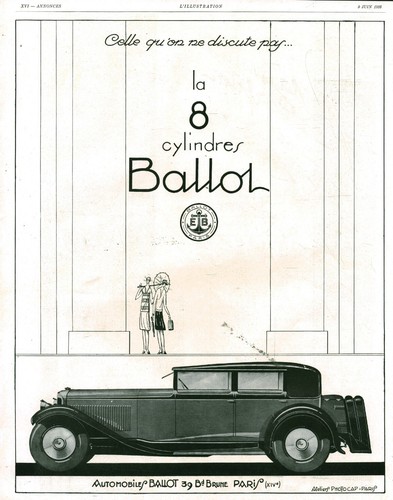 Publicité ancienne automobile