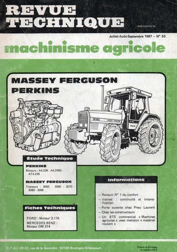 Revue technique tracteurs - revue,