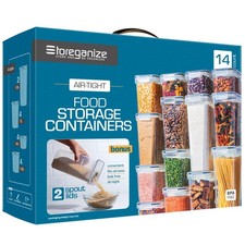 STORAGEGANIZE Airtight Food Storage Containers With Lids 14pc, Ktichen Storage