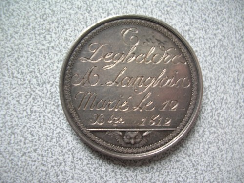 Ancienne médaille mariage - de,