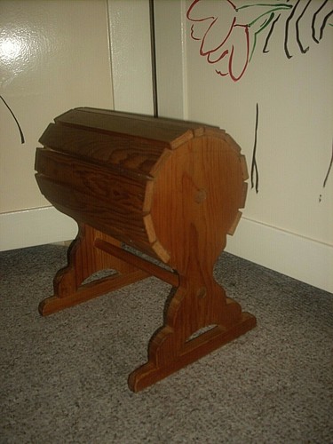 Vintage handmade circular wood - handmade,