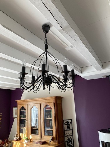 Lustre fer forgé - lustre, en