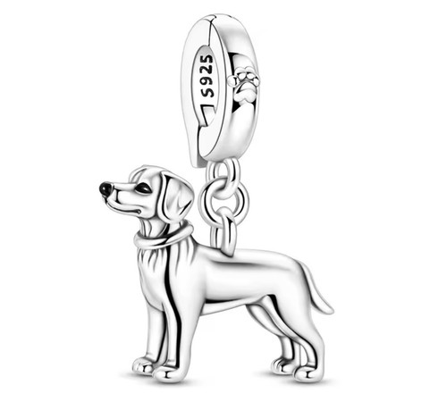 Breloque beagle argent 925 - breloque,