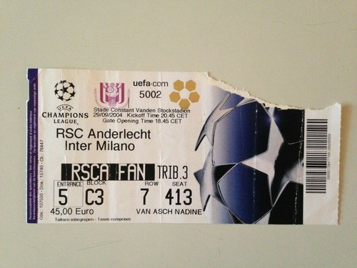 Ticket match ligue des - match,