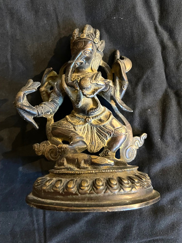 Statuette bronze dieu - bronze, du