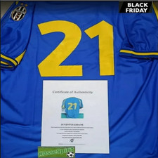 Maillot de football porté Juventus Zidane 1998 match de pré-saison