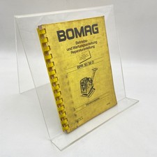 Manuel D'Utilisation Bomag Plaque Vibrante BPR 30/38 D Entretien 1990