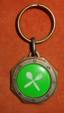 Keychain Metal Fork & Spoon RESTAURANT WINDOW TYPE miam Keychain!