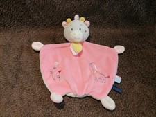 doudou plat girafe rose Sucre