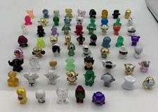 Crazy Bones Lot Of 77 Figures Mixed Colorful Collectible Mixed Sizes & Colors