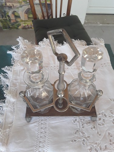 Huilier vinaigrier art déco - huilier,