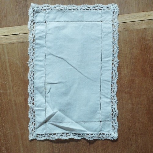 Napperon linge table blanc - napperon, de