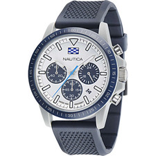 Montre Homme NAUTICA ONE ECO NAPNOF3S1 Chrono Silicone Bleu Sub 100mt