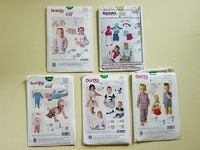 Burda Baby Toddler Sewing Patterns Lot of 5 Shirt Pants Skirt Easy Pattern Kids
