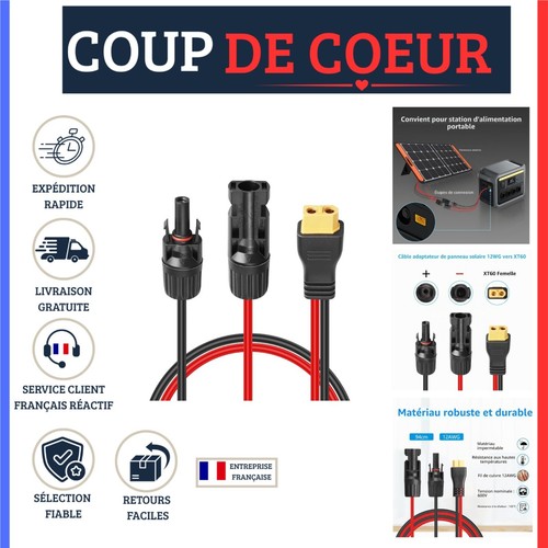 Câble adaptateur solaire - câble, xt60